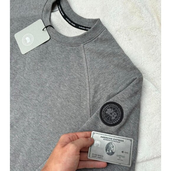 Canada Goose Stone Grey Badge Crewneck - Picture 2 of 4